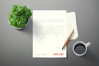 Letterhead branding branding and identity design flat minimal typography