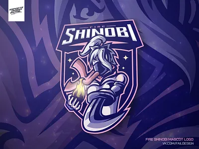Fire Shinobi Mascot Logo For Sale branding design esports esports logo esportslogo logotype mascot mascot logo mascotlogo vector