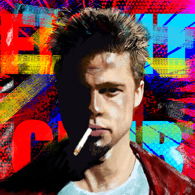 FIGHTCLUB adobe photoshop creative design digital illustration digital painting digitalart drawing painting