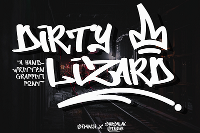 Dirty Lizard Graffiti Font font font awesome font design fonts graffiti digital illustration typeface typography