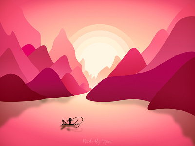 Scenery Illustration adobe illustrator affinity designer affinitydesigner debuts illustration landscape landscape illustration monochrome scenery vector