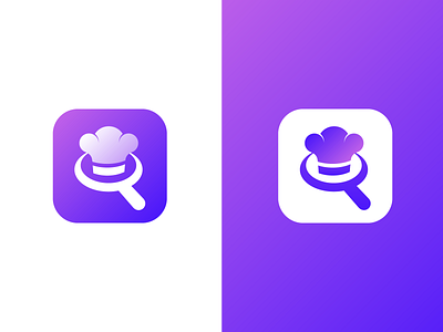 Chef Find-Job app icon android app icon app icon app logo branding clean colourful creative design flat flat illustration icon icon app icon design illustraion ios app icon logo logo design minimal minimalist web