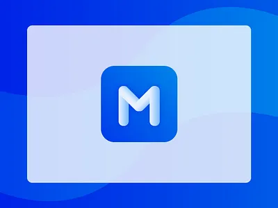 Letter M app icon 3d icon android app icon app app icon app logo branding clean design flat icon icon designs illustration ios app icon layout logo minimal minimalistic sketch web website