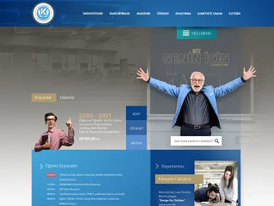 kayseri universitesi website college design education kayseri university web web design website