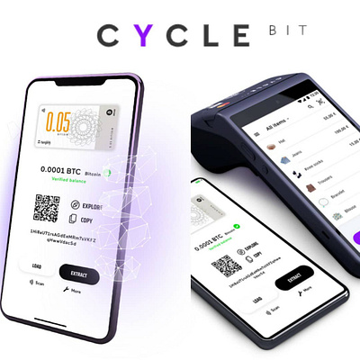 Cyclesbit bitcoin bitcoin post bitcoin post bitcoin services bussines design vector