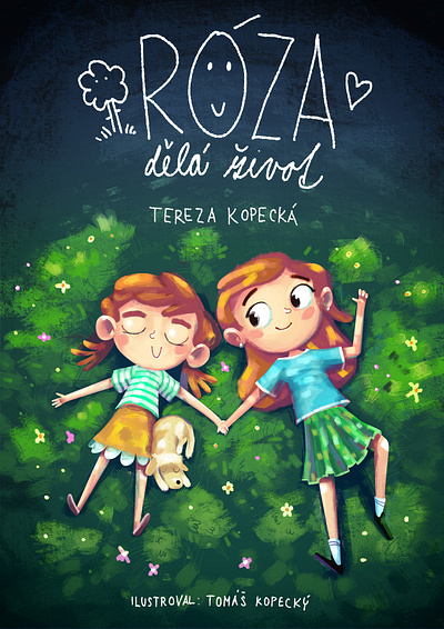 Róza, Háňa a tajný život lesa affinity designer applepencil book child children book illustration childrens book cover fairytale girls illustration nature procreate siblings sisterhood sisters