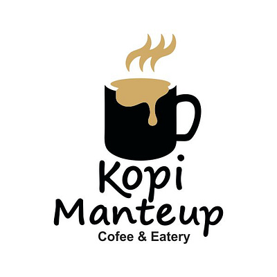 Logo Cafe Kedai Kopi Mantab design illustration logo vector