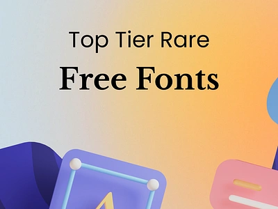 Top Tier Rare Free Fonts cool fontdesign fonts minimal type typeface typography uidesign