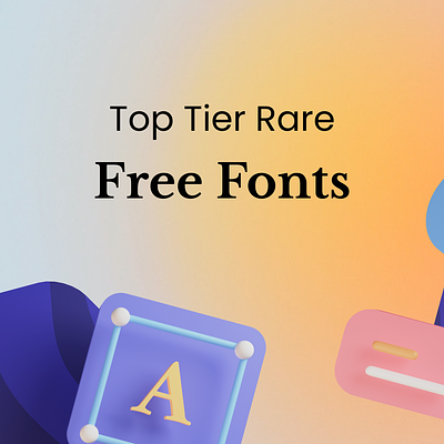 Top Tier Rare Free Fonts cool fontdesign fonts minimal type typeface typography uidesign