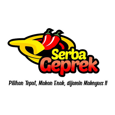 Logo Makanan Serba Geprek design illustration logo vector