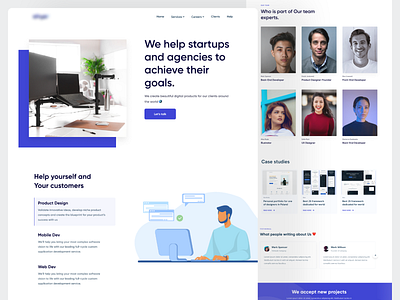 Software House Website - Homepage 🖥️ agency landing page agency website clean clean design design house homepage minimalist minimalist software website product design agency software agency software company software development software house software house website startups ui ui design ux webdesigning website