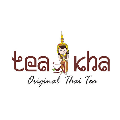 Logo Minuman Thai Tea branding design illustration logo vector