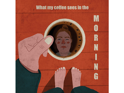 Morning coffee 2d art character design digital illustration digitalart flat illustraion illustrator procreate shape texture
