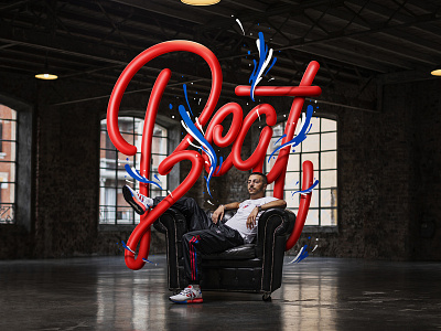 Adidas x Charlie Chales adidas adidas originals beat design illustration lettering music rap typo typography