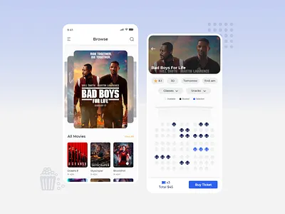 Book a Movie Mobile Design adobexd booking cinema dailyui dailyuidesign design ios app design movie app movies theatre ticket ui uichallenge ux uxdesign