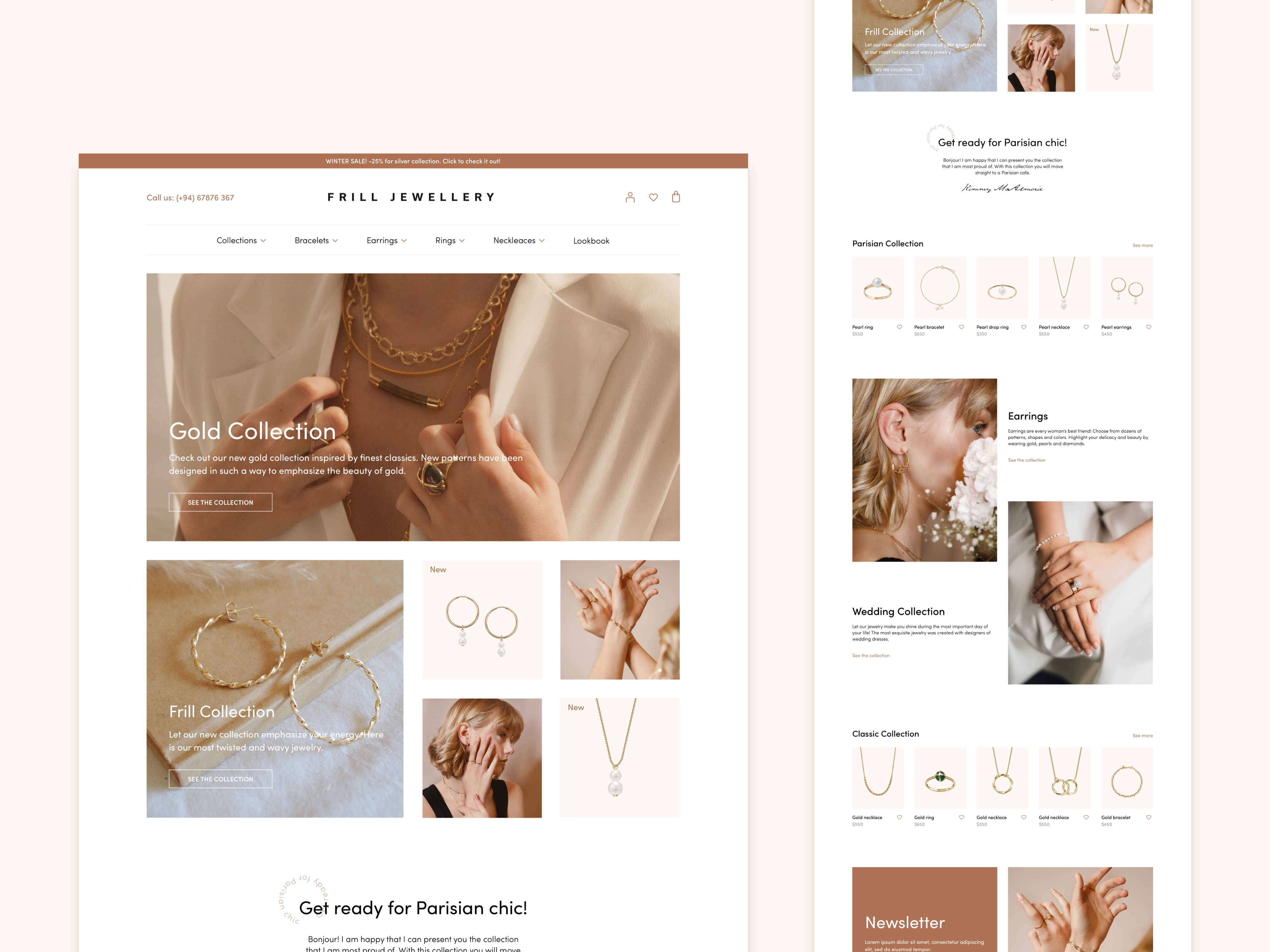Example of Jewellery Store – Web Concept