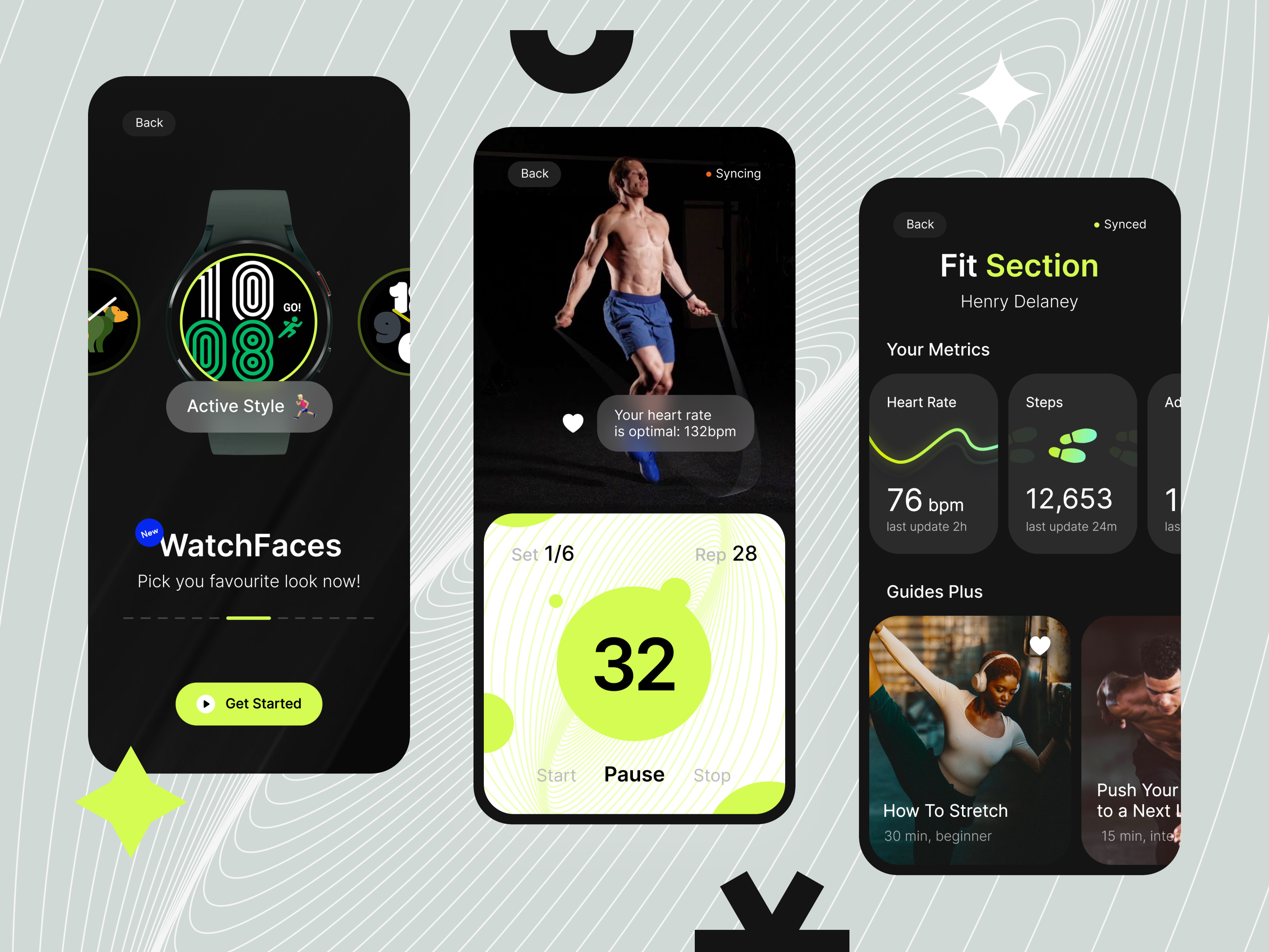 Example of Smart Watch - Fitness Tracker App ⌚️