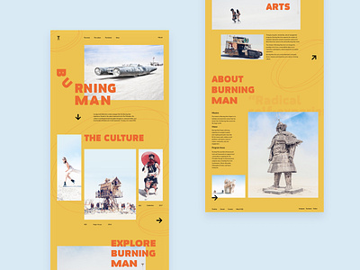 Promo. Burning Man concept concept healthy illustration mobile ui page product card promo ui ux web design webdesign