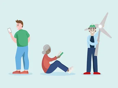 People energy people vector