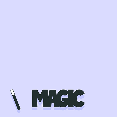 MAGIC animation branding design icon illustration logo magic magician motion shadow typography ui