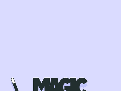 MAGIC animation branding design icon illustration logo magic magician motion shadow typography ui