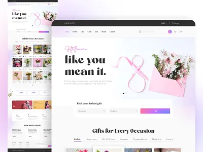 Online Gift Shop Website UI Design cake shop cake website cake website design flower flower shop flower website flowers website design gift shop gift website online cake shop online flowers shop online shopping online shopping website online store toy shop toy website toy website design web design website design website development