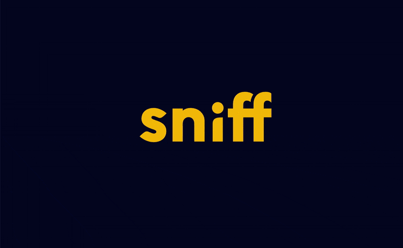 Sniff Logo Animation animation design graphic design illustration logo motion graphics