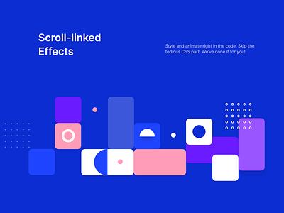 Scroll linked effects section bootstrap css design flat html interaction landing minimal scroll svg torus kit ui