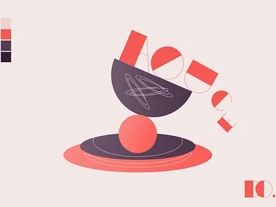 The fall of letters. colors composition concept design flat geometry illustration illustration art logo shapes texture typography ux vector