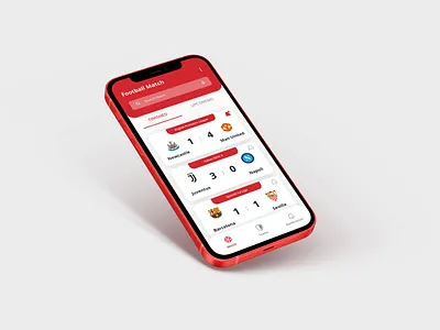 Football App UI football app mobile app design mobile application mockup soccer app uiux