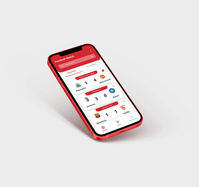 Football App UI football app mobile app design mobile application mockup soccer app uiux