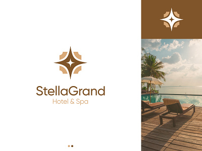 Hotel & Spa Logo Design Concept branding concept golden hotel hotel branding hotel logo logo logo design logodesign luxury modern spa spa logo star unique