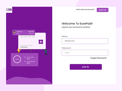 Sign Up Page design ui ux web