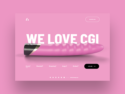 Website marketing campaign 3d art baseball bat bottle campaign cgi dildo figma interface design joint marketing trunk ui website