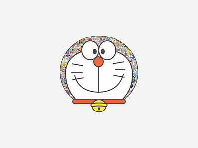 Doraemon Art anime cartoon design doraemon graphic design japan japanese japanese art japanese culture takashi murakami visual design