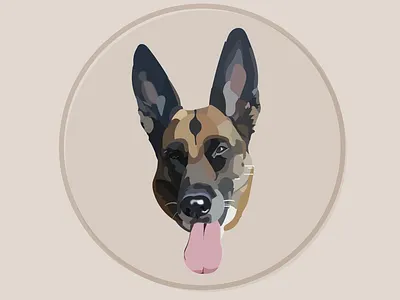 My dog anima animals app design dog drawing illustration inspiration minimal ui uidesign ux uxdesign