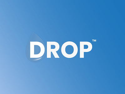 drop word mark logo app blue brand identity branding clean concept creative creative logo dailyui design designs drop logo letter letter mark logo logo design logos logotype minimal modern logo typography