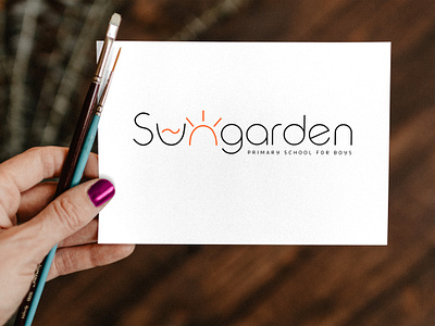 Sungarden boys school brand identity branding branding design design logo logodesign