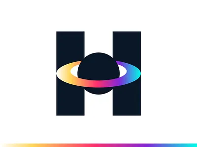 Hivo | Logo design branding branding and identity colors design digital eye gradient guidelines h logo identity identity branding illustration logo logo design logo design branding logotype planet saas saturn