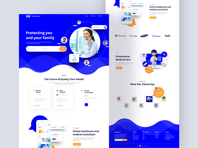 Healthcare Medical Consultant best shot branding clean ui graphic design healthcareit home page illustraion interface landing page medical medical consultant medical consultant product typography ui ux web web page webdesign website website design