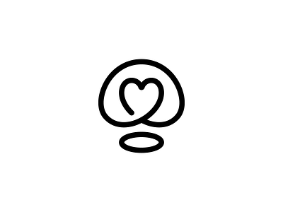 Dog animal branding clever design dog dog food graphic design heart illustration line logo love minimal simple symbol