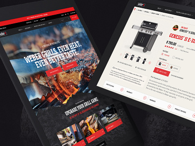 Grill Brand - Page UX/UI bbq branding design dtc ecommerce grill identity product typography ui ux web