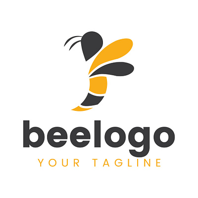 Bee Logo Design Template bee brand identity branding colorful logo corporate creative custom logo design letter minimalist modern unique vector