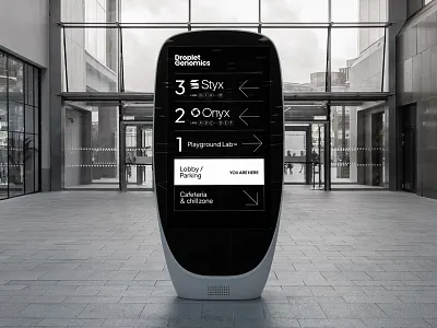Droplet Genomics digital display agency branding design digital display display graphic design identity signage studio visual identity younique studio