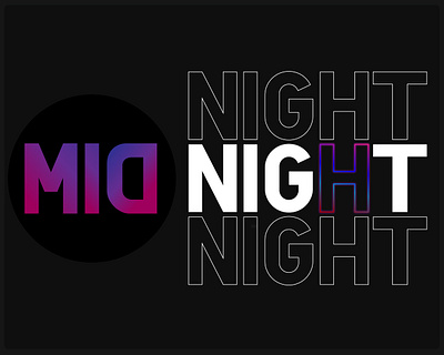 MID NIGHT background design fonts graphicdesign illustrator wallpaper