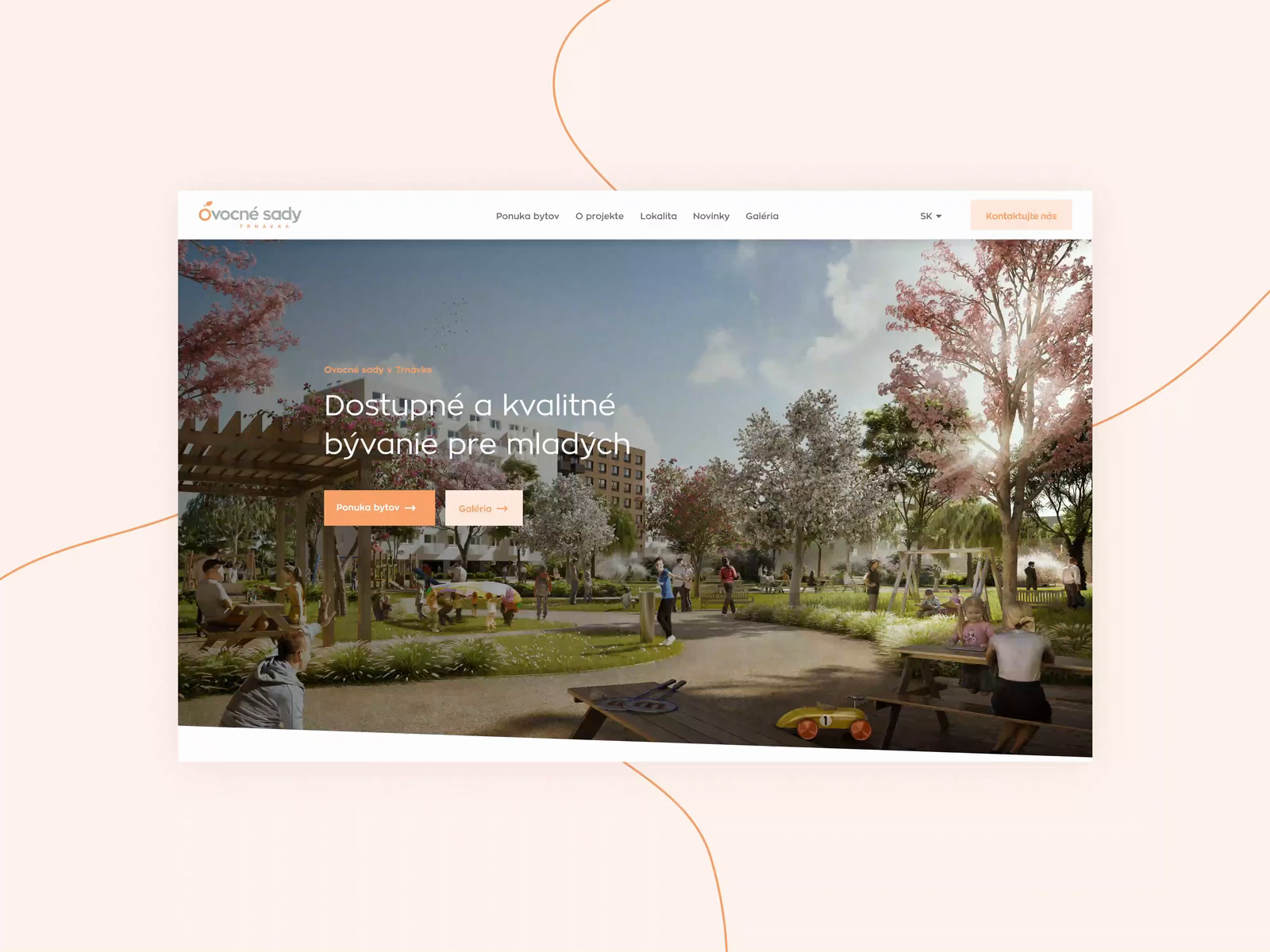 Example of Ovocne sady / Homepage