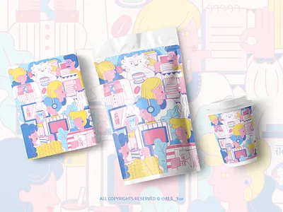 Coffee Package Illustration 3 branding design graphic illustration package vector