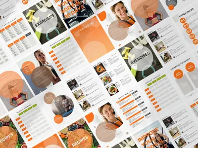 Fitness eBook template ebook template woman fitness
