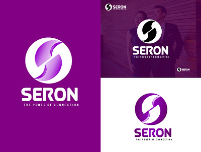 SERON branding creative logo flat illustration letter c lettering logo design logotype minimal purple typography