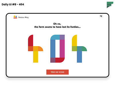 Daily UI #8 - 404 404 404 error 404 error page 404 page bauhaus bauhaus100 daily daily 100 challenge daily ui daily ui 008 dailyui dailyuichallenge design figma logo ui ui design ui ux uiux